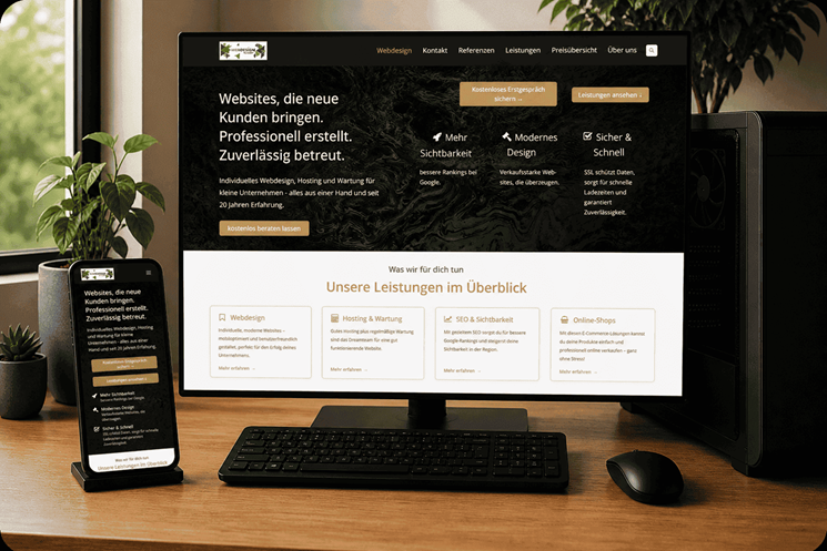 Leistungen Webdesign